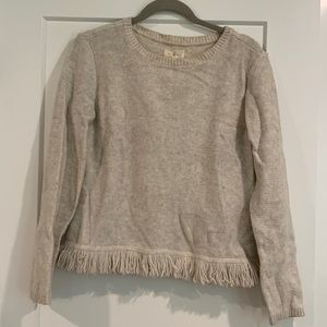 Lou & Grey fringe knit sweater